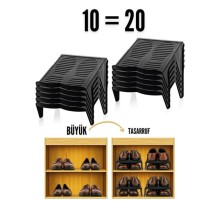 10 LU Ayakkabı Rampası Yer Tasarruf Organizeri Mehle-Twin