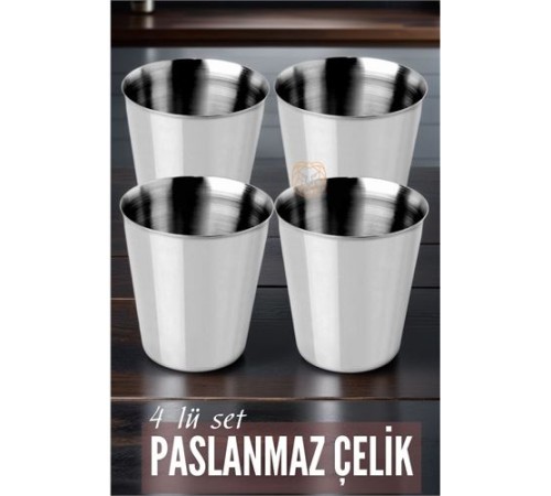 Çelik Bardak Seti 4 Adet Fazio Giacinto Design Çelik Bardak Seti 4 Adet Fazio Giacinto Design