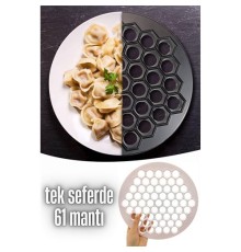 Mantı Kalıbı Tek Seferde 61 Mantı Lallula Design