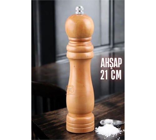 Karabiber Tuz Değirmeni Ahşap 21 cm XL Karabiber Tuz Değirmeni Ahşap 21 cm XL