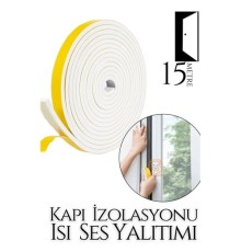 Kapı Ses Isı Yalıtım Sünger Bant 15 METRE