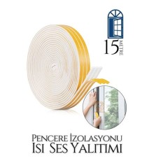 Pencere Ses Isı Yalıtım Sünger Bant 15 METRE