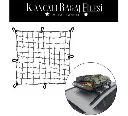 12 Kancalı 150 cmx190cm Bagaj Filesi 12 Kancalı 150 cmx190cm Bagaj Filesi