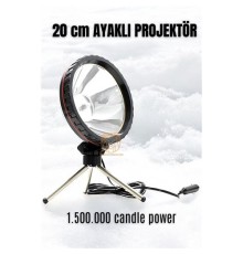 3 Ayaklı El Projektörü 360 Derece Avcı Projektörü Tekne Projektör