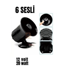 Alarm Sireni 6 Değişik Sesli
