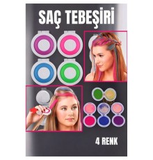 4 Renk Geçici Saç Tebeşir Seti