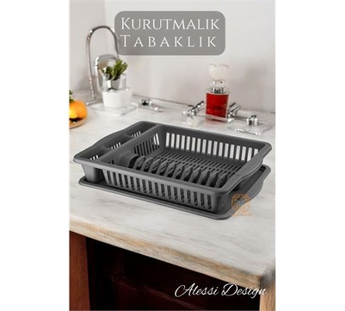 Bulaşık Durulama Sepeti Tabaklık Bulaşık Kurutmalık GRİ Alessi Bulaşık Durulama Sepeti Tabaklık Bulaşık Kurutmalık GRİ Alessi