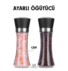 2 Li Baharat Tuz Öğütücü Set Dees Dickerhoof Design