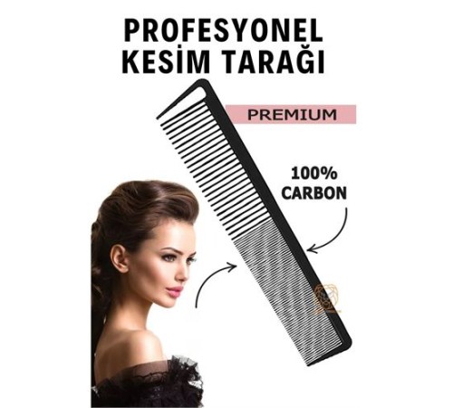 Berber Kuaför Saç Kesim Tarağı Karbon Nano Absolute Professional Berber Kuaför Saç Kesim Tarağı Karbon Nano Absolute Professional