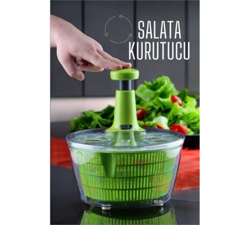 Salata Kurutucu Üstten Basmalı Pratik Salata Kurutucu Üstten Basmalı Pratik