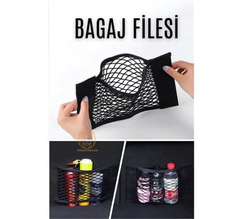 Oto Bagaj Filesi Cırtlı Ceplikli Bagaj Filesi