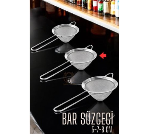 Bar Süzgeci Bar Strainer 3 Boy Set 5 7 8 cm Bar Süzgeci Bar Strainer 3 Boy Set 5 7 8 cm