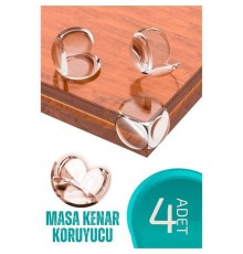 Bebek Güvenliği Masa Kenar Koruyucu 4 Adet