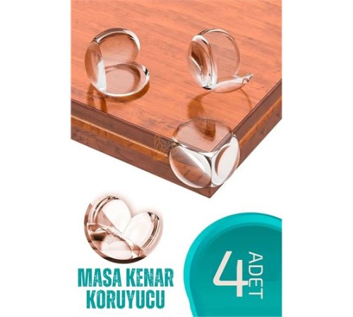 Bebek Güvenliği Masa Kenar Koruyucu 4 Adet Bebek Güvenliği Masa Kenar Koruyucu 4 Adet