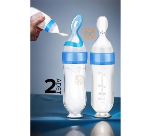 Kaşıklı Bebek Mama Besleyici Silikon Littloo 2 ADET Kaşıklı Bebek Mama Besleyici Silikon Littloo 2 ADET