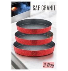 Granit Fırın Tepsisi 3 lü SET Börek Tepsisi