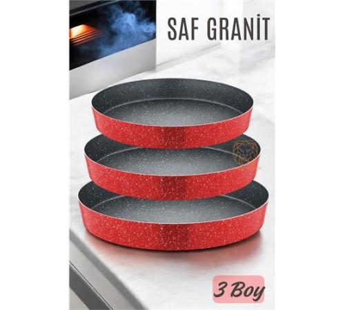 Granit Fırın Tepsisi 3 lü SET Börek Tepsisi Granit Fırın Tepsisi 3 lü SET Börek Tepsisi