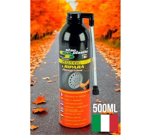 Stac Italy Lastik Tamir Köpüğü Lastik Tamir ve Şişirici Sprey 500 ml Stac Italy Lastik Tamir Köpüğü Lastik Tamir ve Şişirici Sprey 500 ml