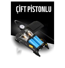 Çift Pistonlu Ayaktan Lastik Şişirme Pompası 428820