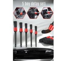 5 Boy Araç Detay Temizlik Fırça Seti Slalom Design