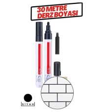 Derz Arası 30 Metre Boyama Rötüş Kalemi SİYAH