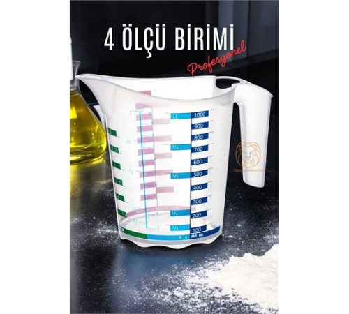 Ölçü Kabı Profesyonel BPA Free 1000 ml Ölçü Kabı Profesyonel BPA Free 1000 ml