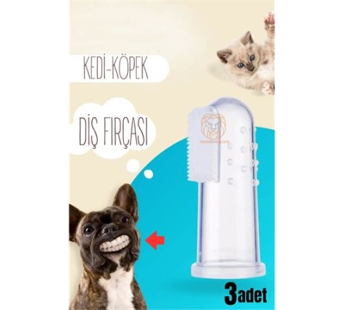 Kedik Köpek Diş Fırçası Silikon Kutulu 3 lü SET Kedik Köpek Diş Fırçası Silikon Kutulu 3 lü SET