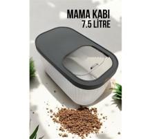 Kedi ve Köpek Mama Saklama Kabı Sürgülü Kapaklı 7.5 Litre
