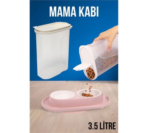 Mama Saklama Kabı Kedi ve Köpek Mama Saklama Kabı Mama Saklama Kabı Kedi ve Köpek Mama Saklama Kabı