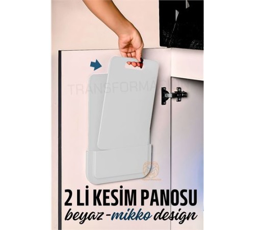 2 li Kesim Panosu Stantlı Yapışkanlı Kesim Tahtası BEYAZ Mikko Design 2 li Kesim Panosu Stantlı Yapışkanlı Kesim Tahtası BEYAZ Mikko Design