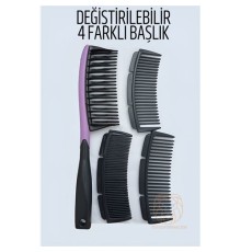 4 Uçlu Değiştirilebilir Başlıklı Tarak