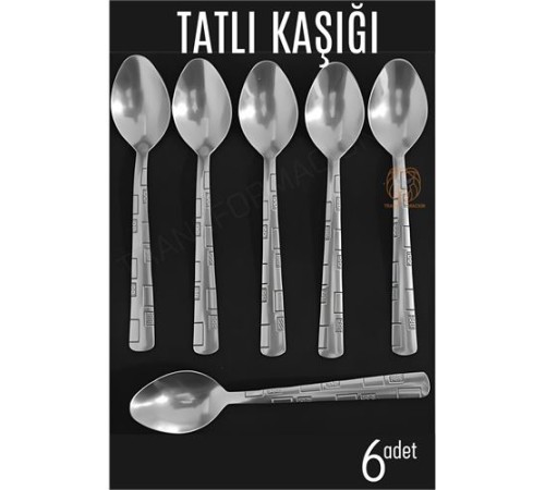 Tatlı Kaşığı Seti Veneta 6 lı Paslanmaz Tatlı Kaşığı Seti Veneta 6 lı Paslanmaz