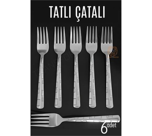 Tatlı Çatalı Seti Veneta 6 lı Paslanmaz