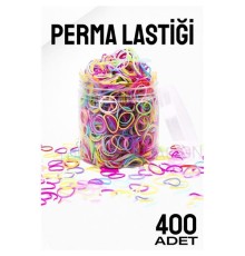 Perma Lastiği İnce 400 ADET RENKLİ