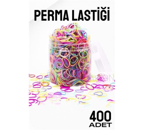 Perma Lastiği İnce 400 ADET RENKLİ Perma Lastiği İnce 400 ADET RENKLİ