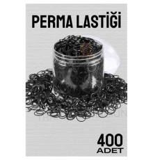 Perma Lastiği İnce 400 ADET SİYAH