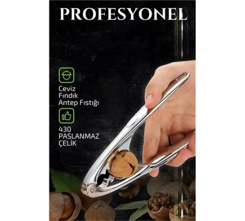 Fındık Ceviz Kırıcı 304 Paslanmaz Çelik Mink Design Fındık Ceviz Kırıcı 304 Paslanmaz Çelik Mink Design