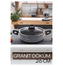 Eco Granit Döküm Basık Tencere 26 cm Dies Design