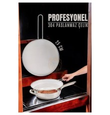 Kızartma Yağ Sıçratmaz 25 CM 304 Paslanmaz Çelik Mink Design