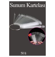 Takma Tırnak Sunum Kartelası ŞEFFAF