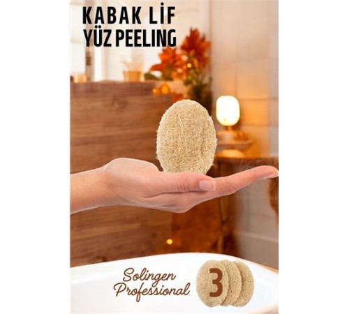 Yüz Peeling Kabak Lifi 3 adet Solingen Professional Yüz Peeling Kabak Lifi 3 adet Solingen Professional