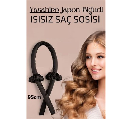 Saç Sosisi Isısız Saç Şekillendirici Saten Japon Bigudisi Saç Sosisi Isısız Saç Şekillendirici Saten Japon Bigudisi
