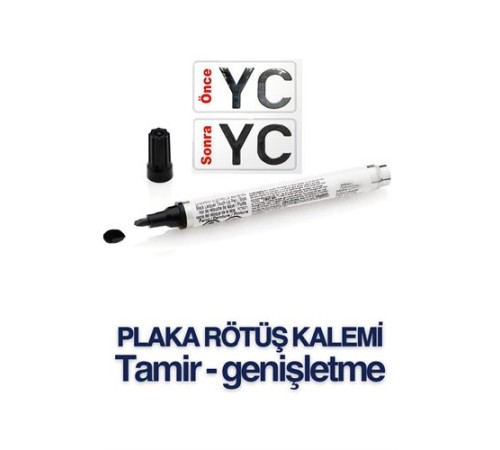 Plaka Yazma Rötüş Kalemi Plaka Kalemi SİYAH Plaka Yazma Rötüş Kalemi Plaka Kalemi SİYAH