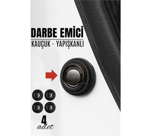 Kapı Bagaj Kaput Ses Darbe Emici Kauçuk Conta 4 ADET