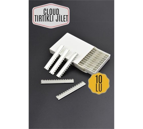 Tırtıklı Cloud Jilet 10 Adet 717005 Tırtıklı Cloud Jilet 10 Adet 717005