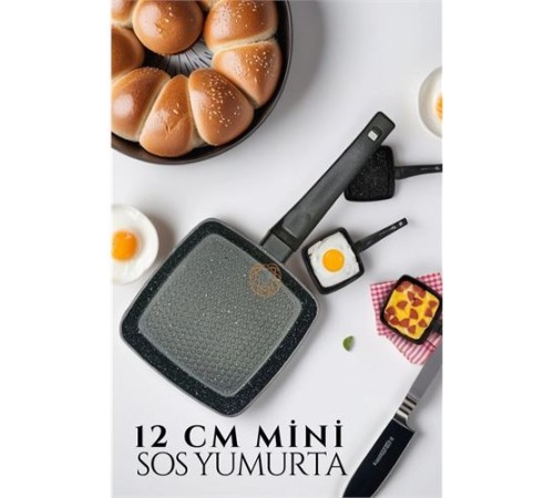 Mini Döküm Yumurta Sos Tavası Mini Döküm Yumurta Sos Tavası