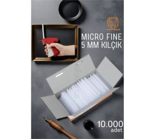 5MM Şeffaf Kılçık Tabanca Yedeği 10.000 adet 5MM Şeffaf Kılçık Tabanca Yedeği 10.000 adet