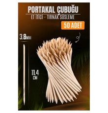 Nano Portakal Çubuğu Tırnak Temizleyici Et İtici 50 Adet Absolute Professional