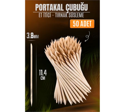 Nano Portakal Çubuğu Tırnak Temizleyici Et İtici 50 Adet Absolute Professional Nano Portakal Çubuğu Tırnak Temizleyici Et İtici 50 Adet Absolute Professional