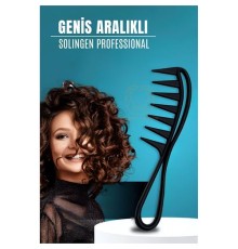 Geniş Dişli Stil Tarağı Karbon Solingen Professional